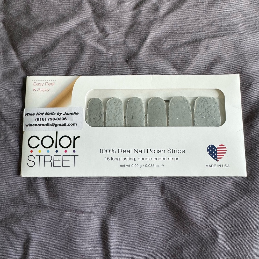 *Retired, HTF* Color Street: Concrete Jungle | Gray Silver Glitter Neutral - Picture 3 of 12